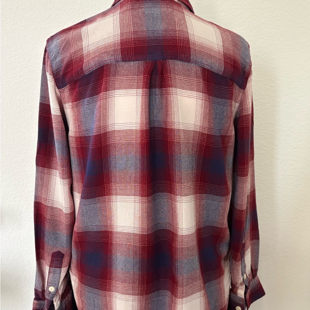 Levi's Red, Blue and White Plaid Button-Down Shirt - Picture 8 of 8